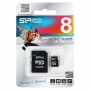 TransFlash 8Gb MicroSDHC Class 4 Silicon Power.адаптер