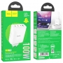 Сетевое зарядное  100W устройство Hoco N31 USB + 3 Type-C, GAN PD 100W, QC 3.0, белый