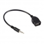 Кабель AUX Аудио 3.5 мм (папа) USB 2.0 (мама)